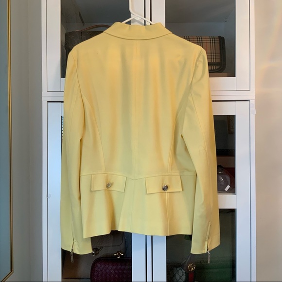 Escada Margaretha Ley Yellow Blazer Jacket - Picture 2 of 9